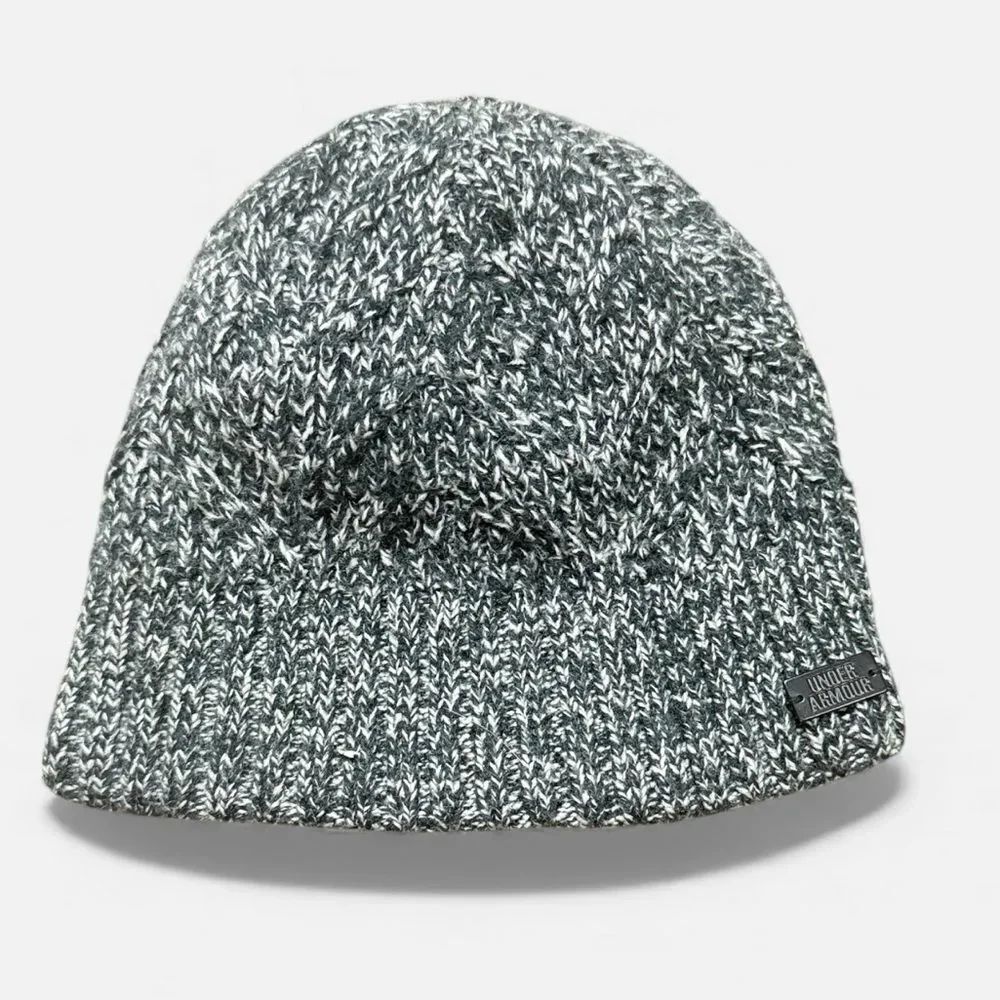 Under Armour Black & White Heathered Beanie